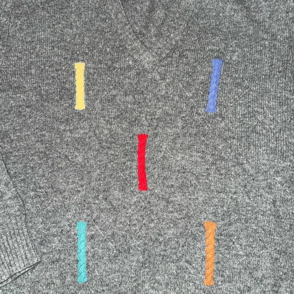 Vintage 80’s DAMON Hand Knitted Lambswool Sweater: Abstract Design: SKI Gear: LG